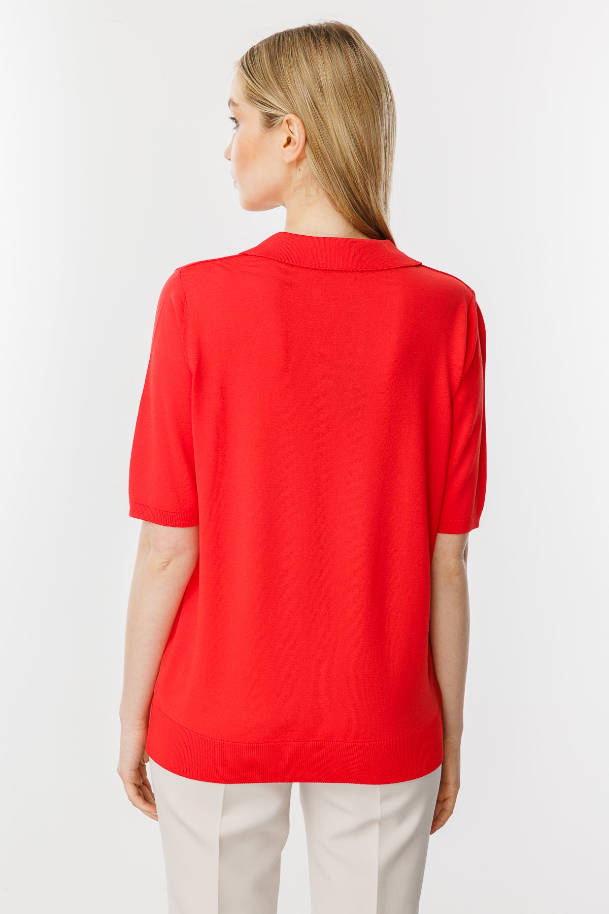 POLO BLOUSE RED