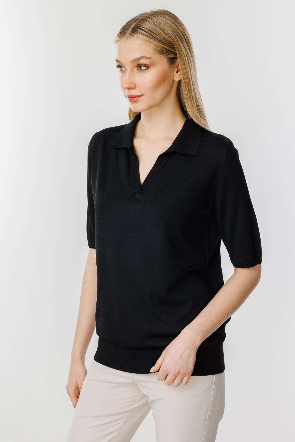 POLO BLUZ SİYAH