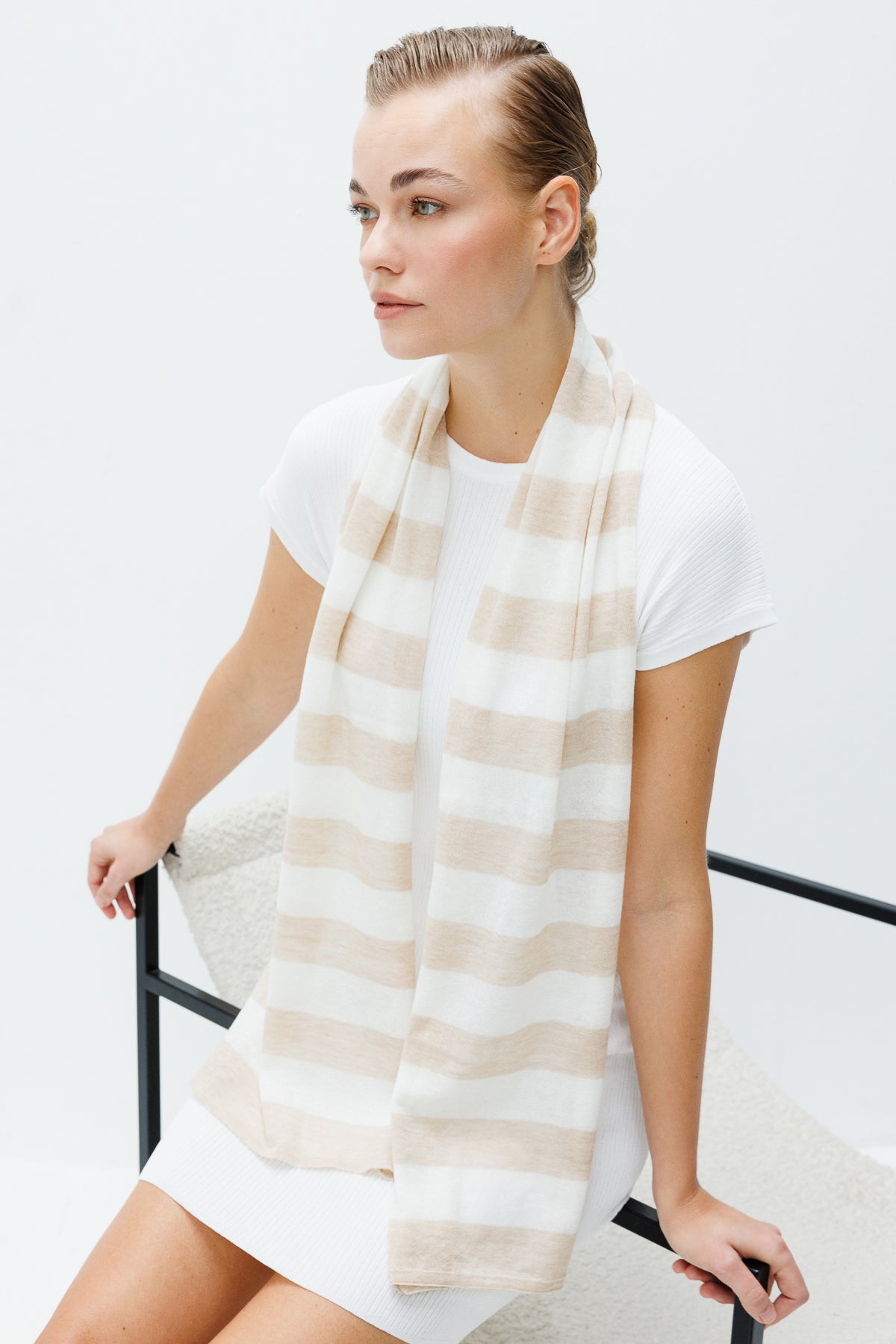 TROIA SJAAL ECRU-BEIGE