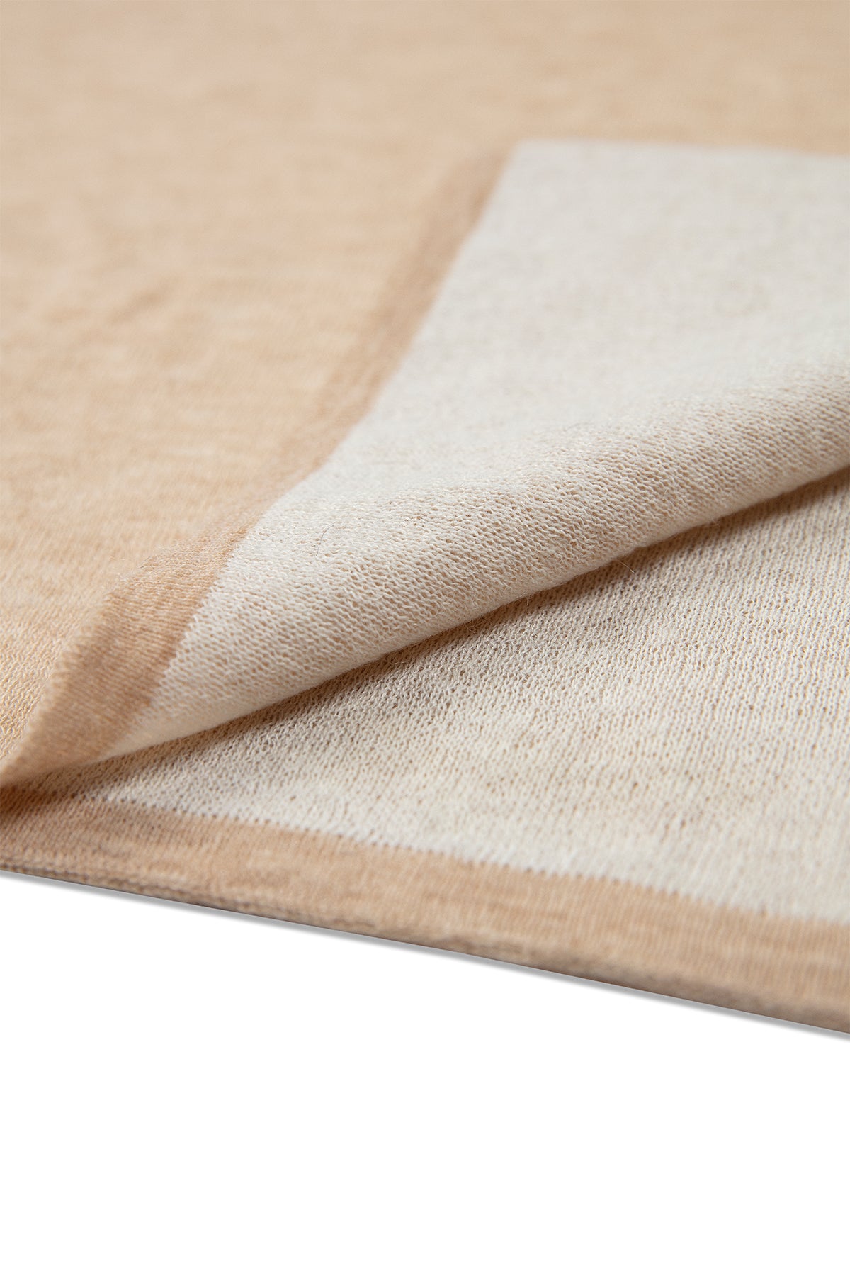 ANGORA SCARF ECRU-TAUPE