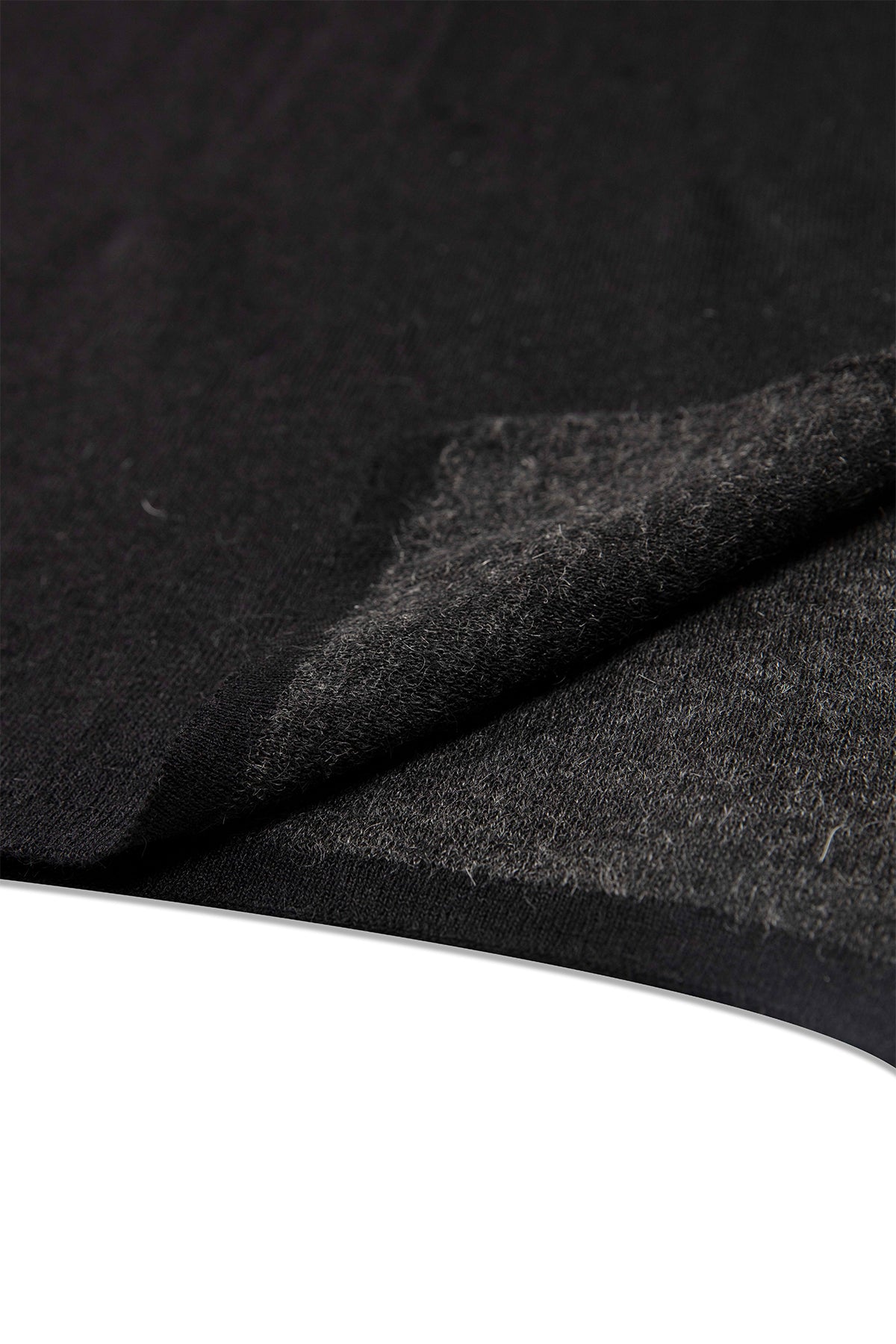 Erkek Angora Atkı Siyah-Gri