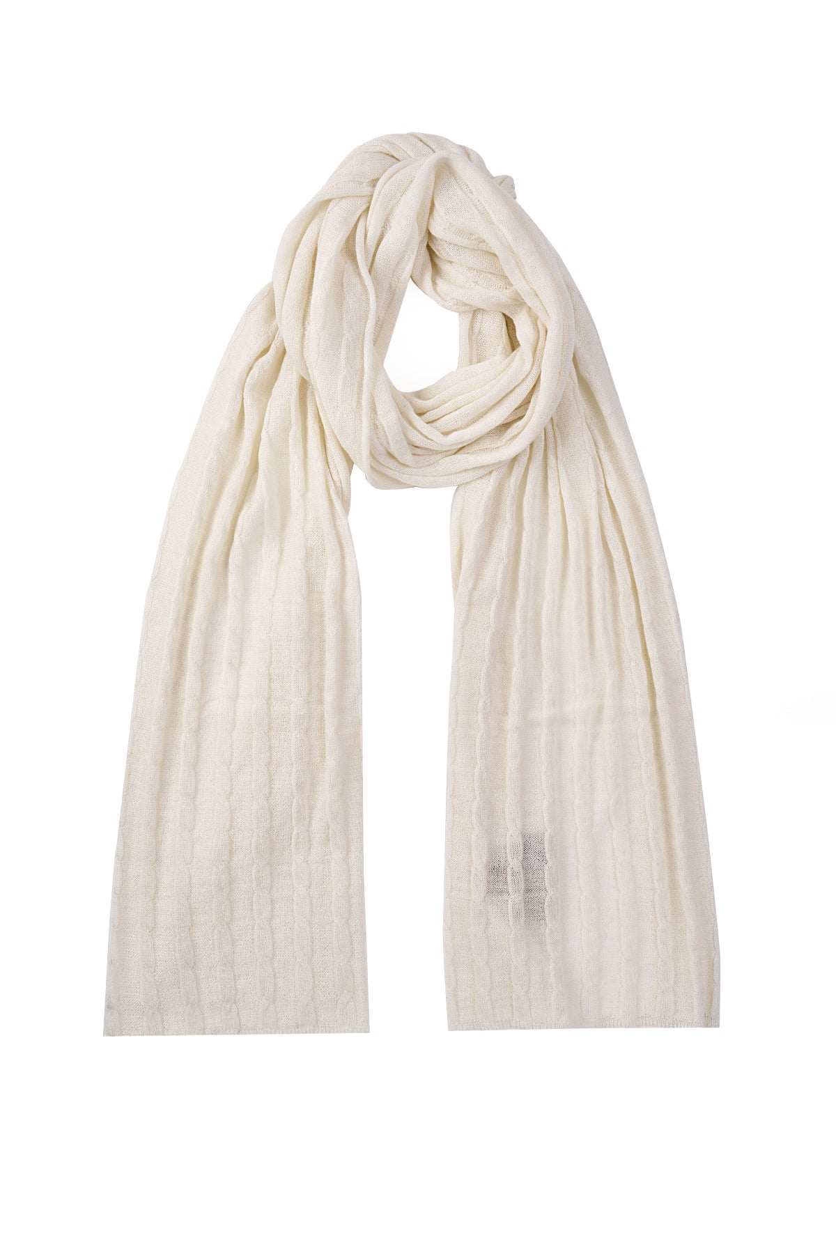 ARINNA ECRU-CABLE KNIT