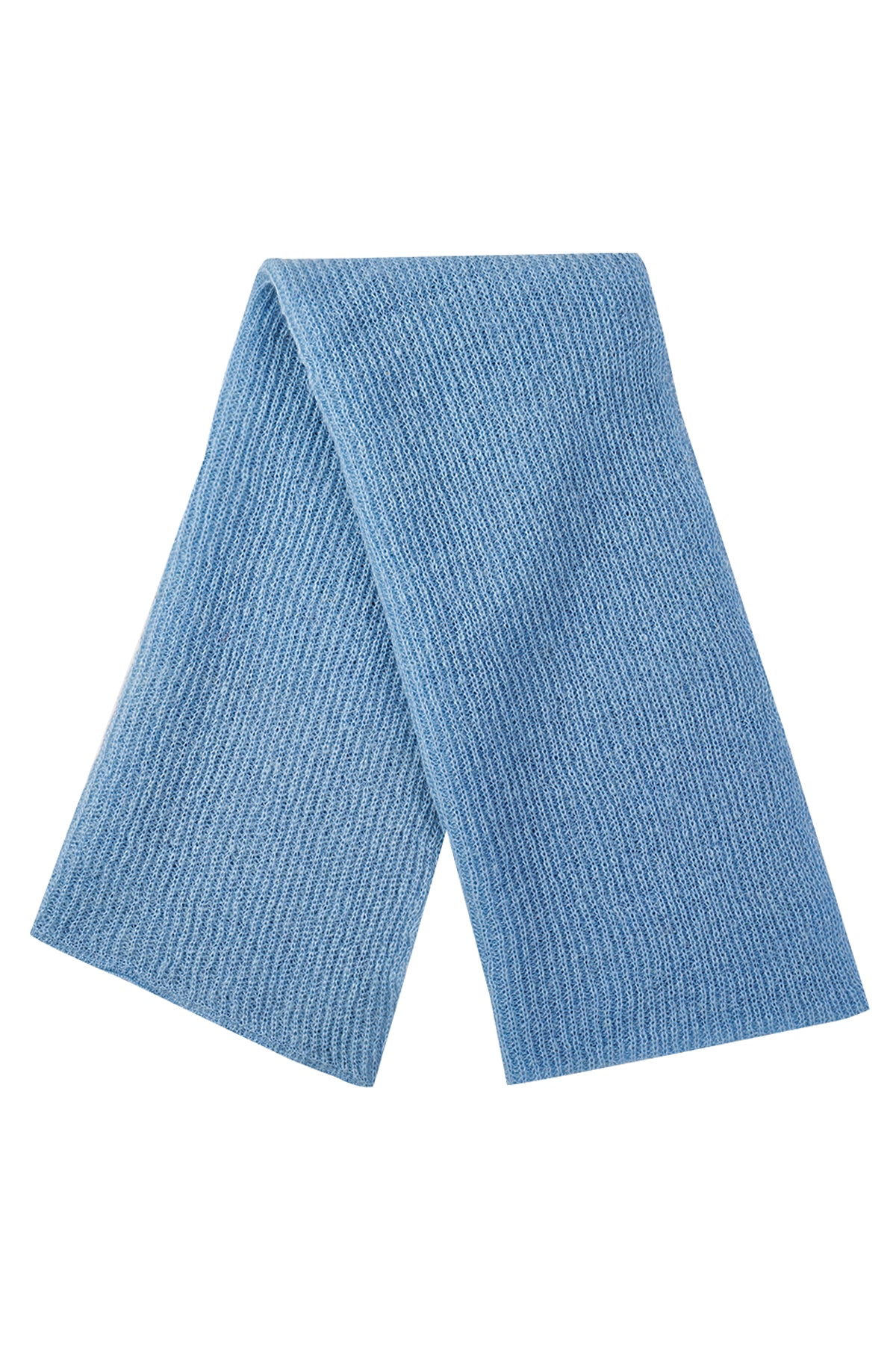 HATTUSA SJAAL BLAUW-BASIC GEBREID