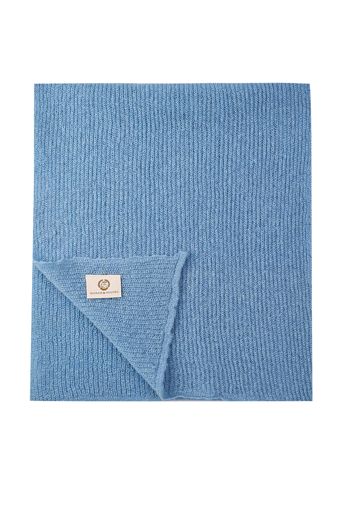 HATTUSA SJAAL BLAUW-BASIC GEBREID