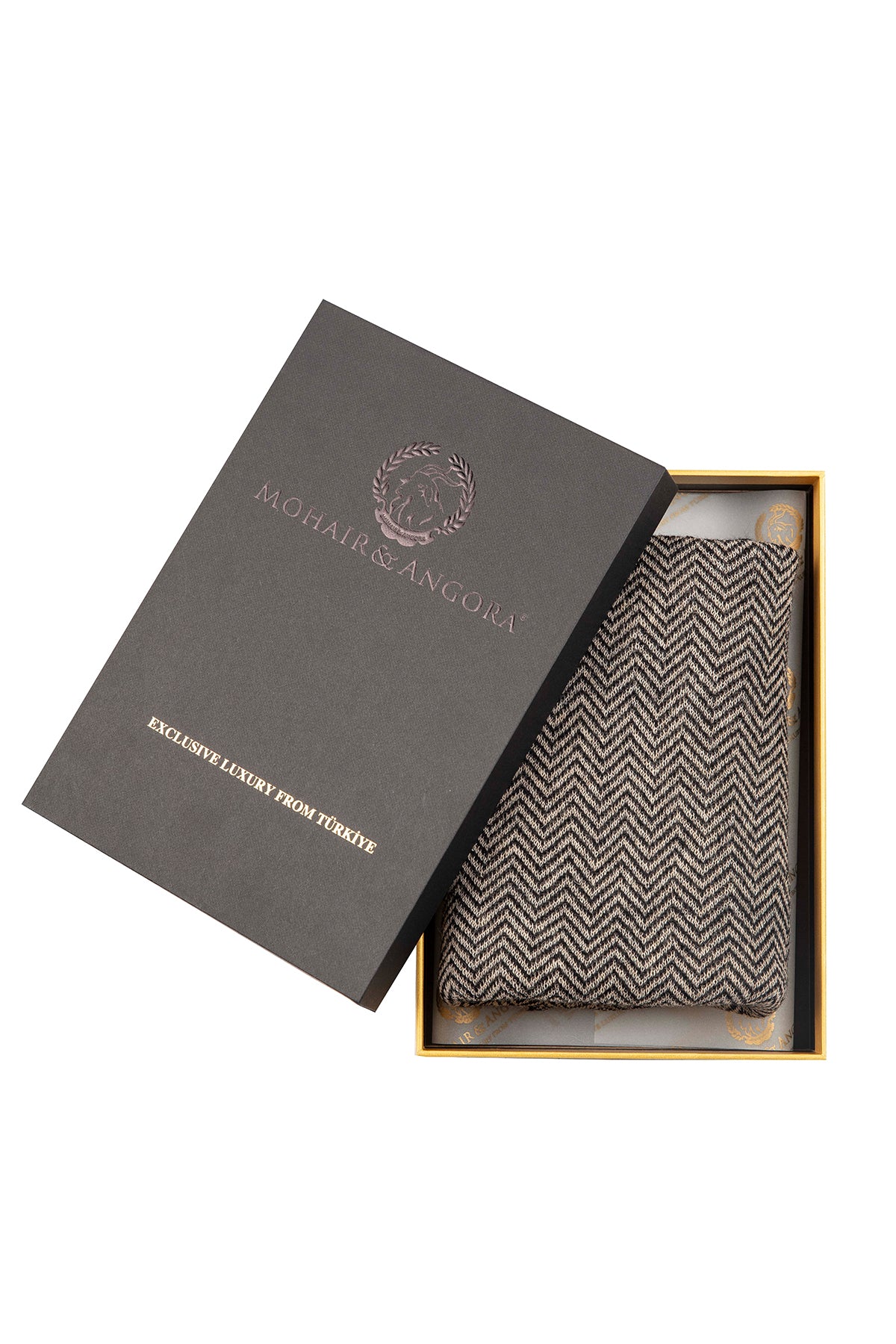 MEN LYDIA SCARF BLACK-BEIGE