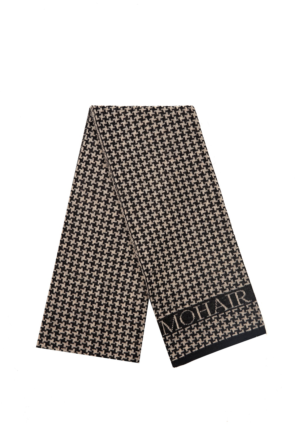 HEREN GORDION SJAAL ZWART-BEIGE
