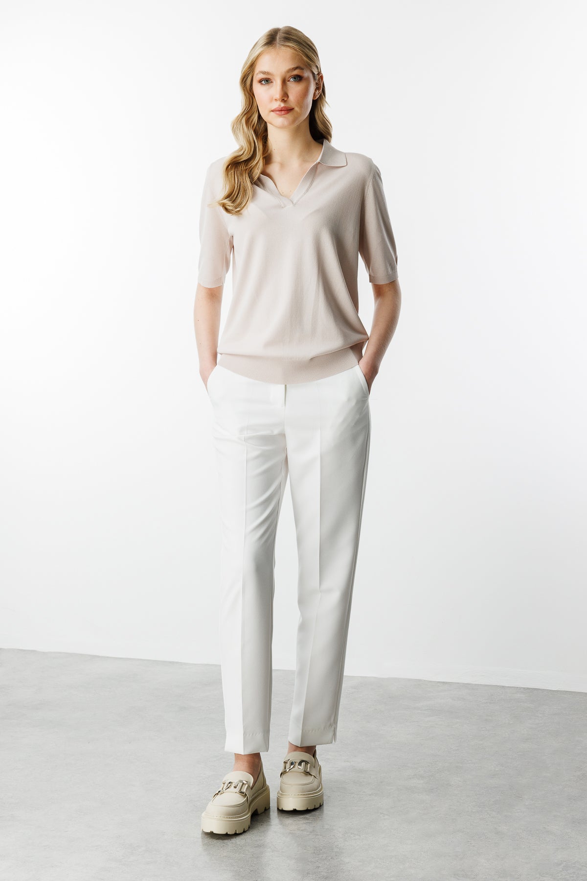 POLO BLOUSE BEIGE