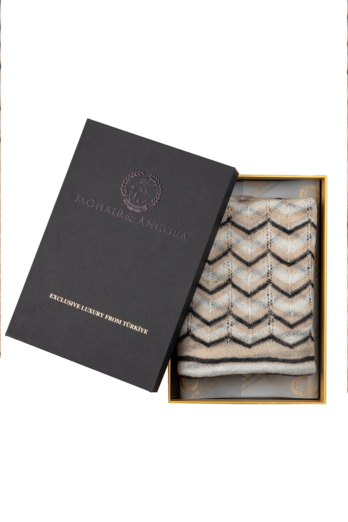 CYBELE SHAWL ECRU-BEIGE-ZWART