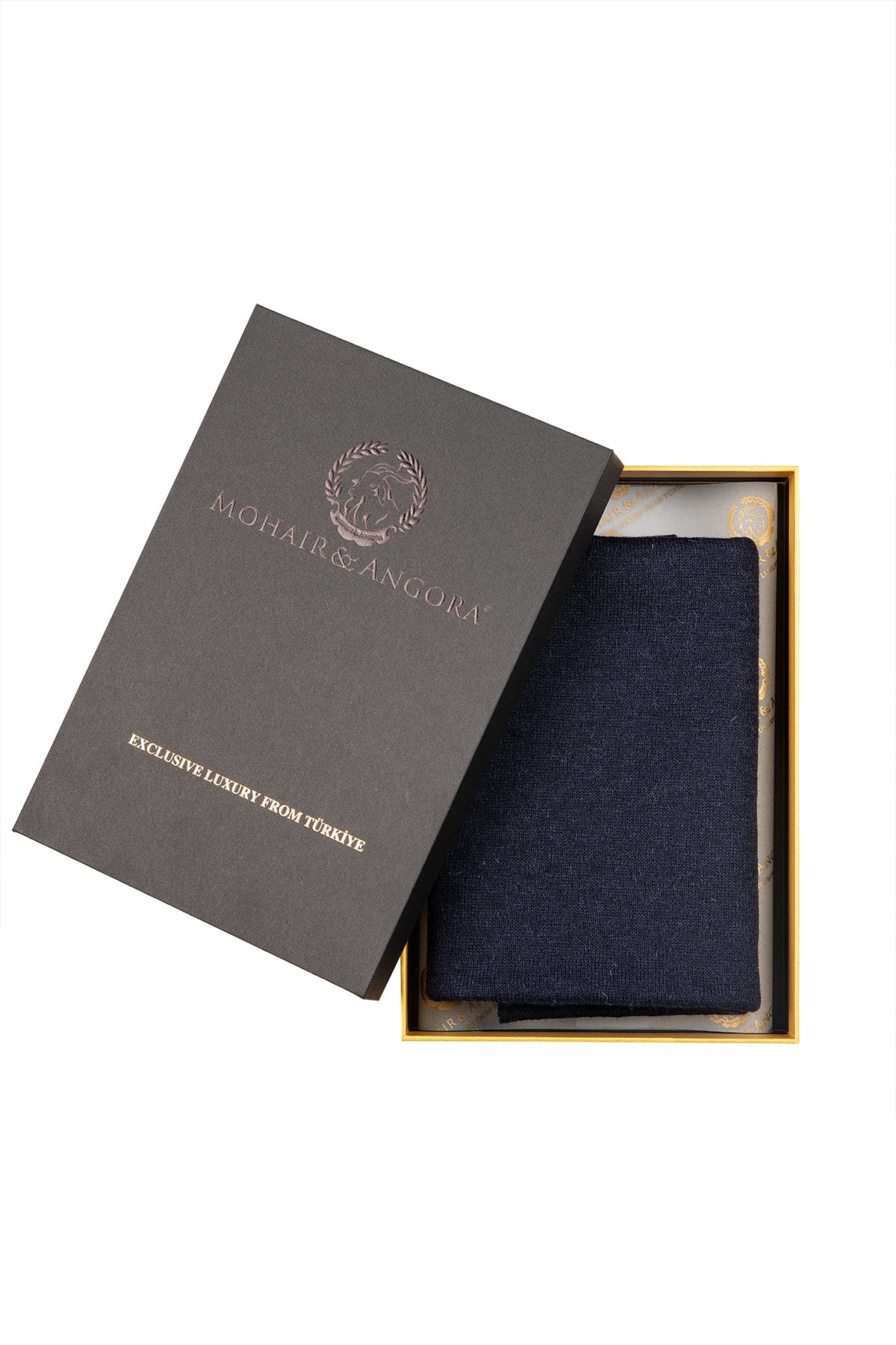 ANGORA SCARF NAVY