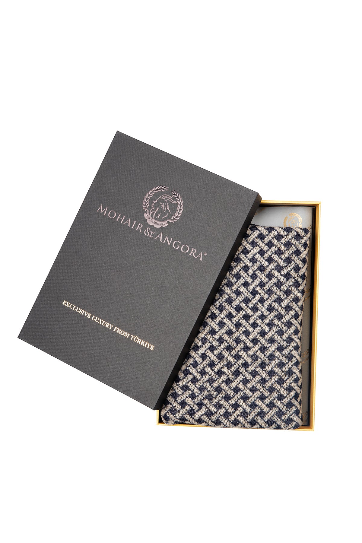 MEN HITTITE SCARF NAVY-BEIGE