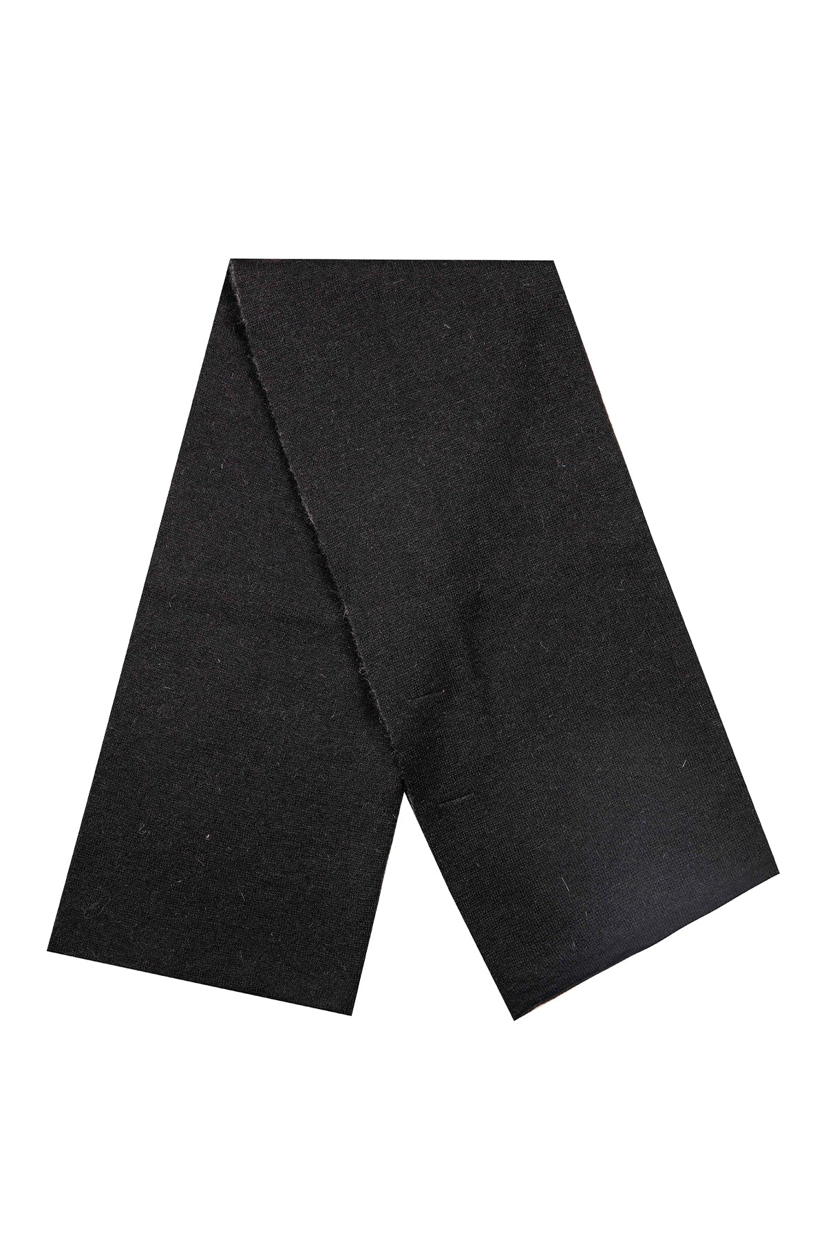 Erkek Angora Atkı Siyah-Gri
