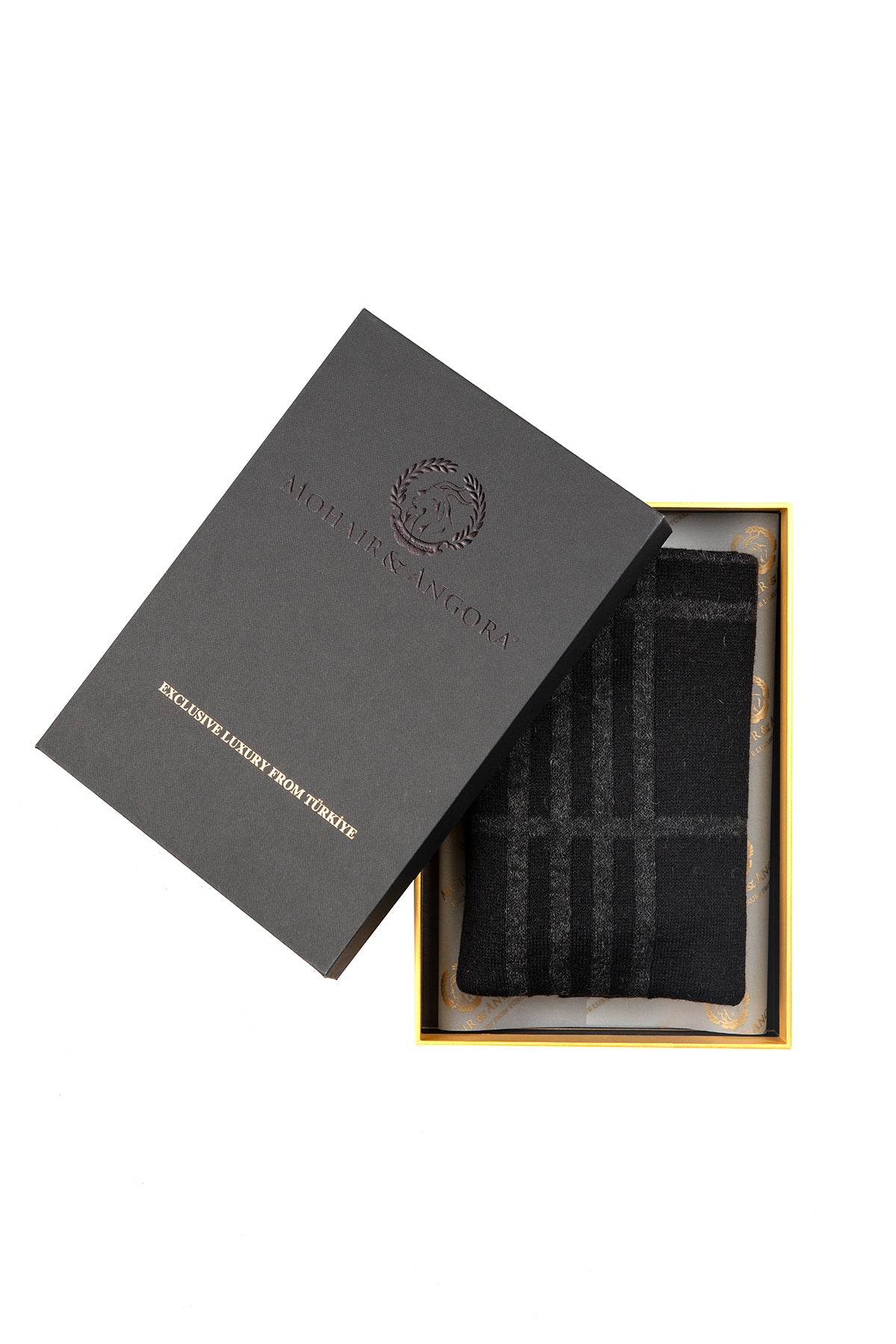 GALATIA SCARF BLACK-GREY