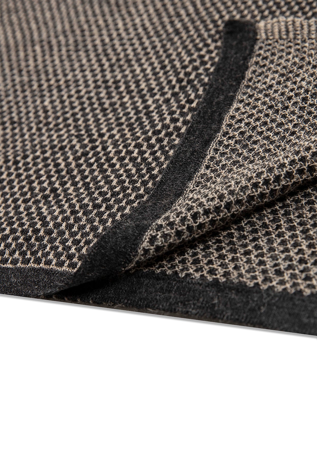 MIDAS SJAAL ZWART-BEIGE