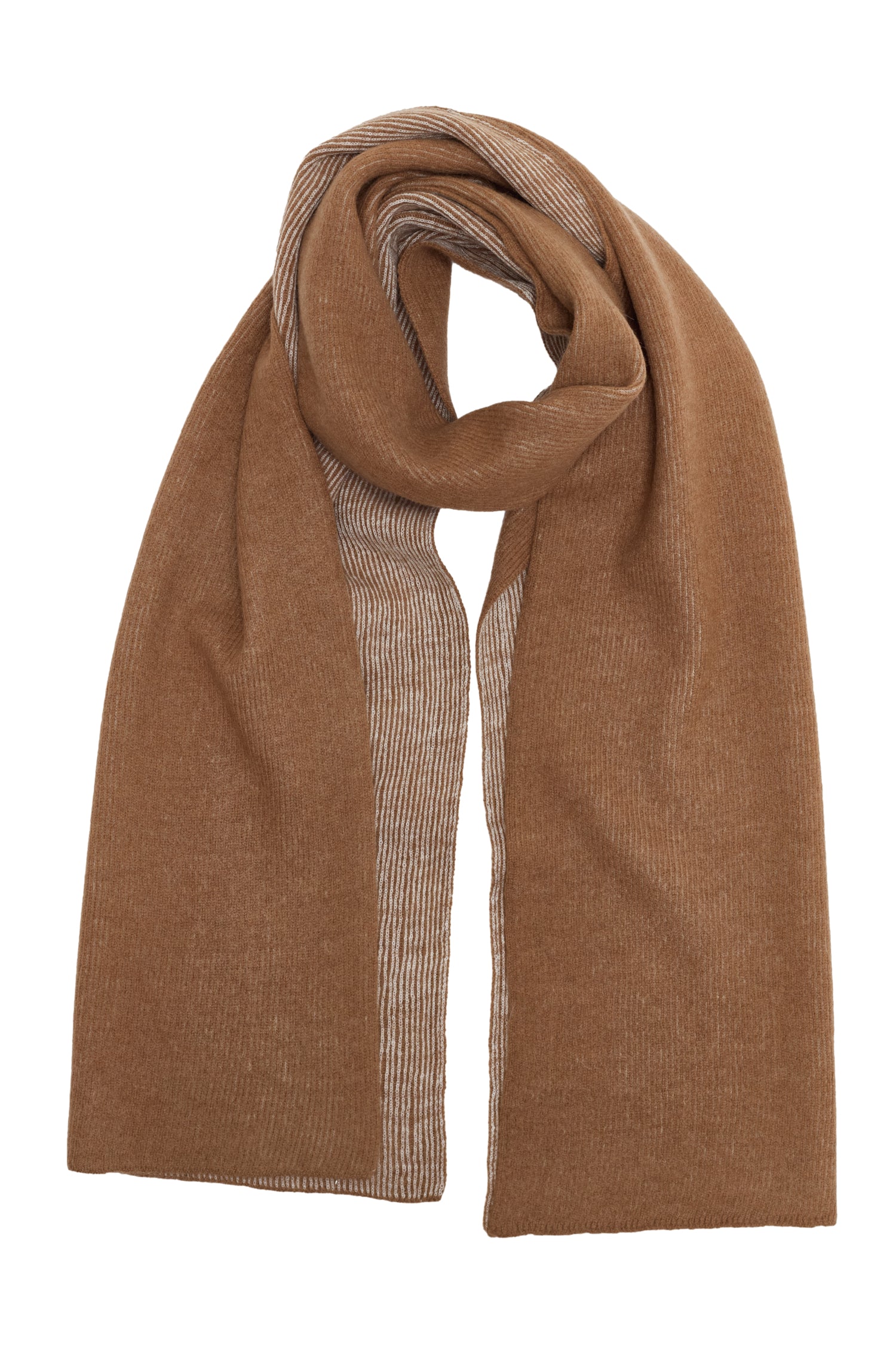 ARTEMIS WOOLEN HOED &amp; SCHOLLENSET, KLEUR KAMEL-ECRU
