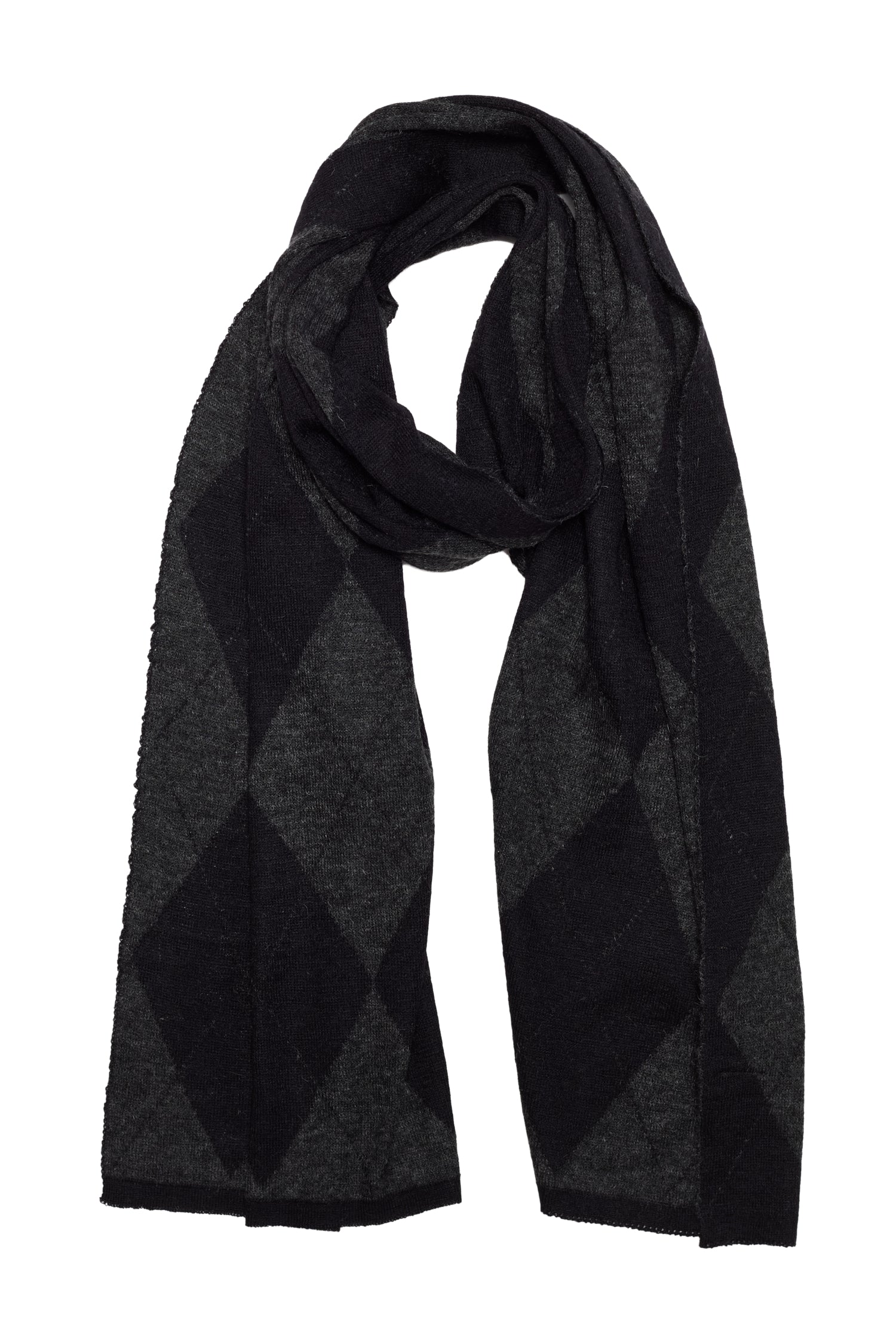 TROIA SCARF BLACK-GRAY