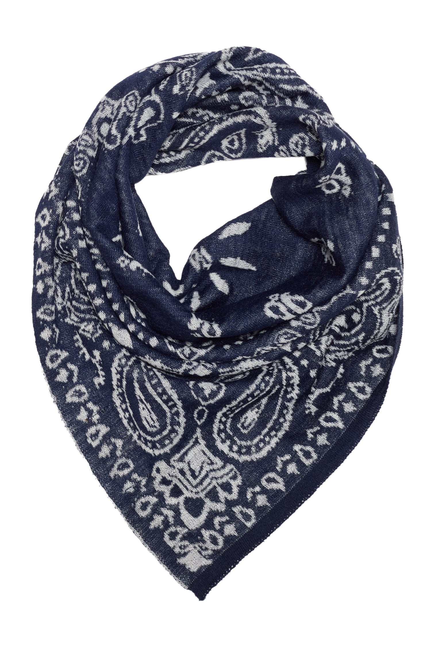 PERA FOULARD NAVY-ECRU
