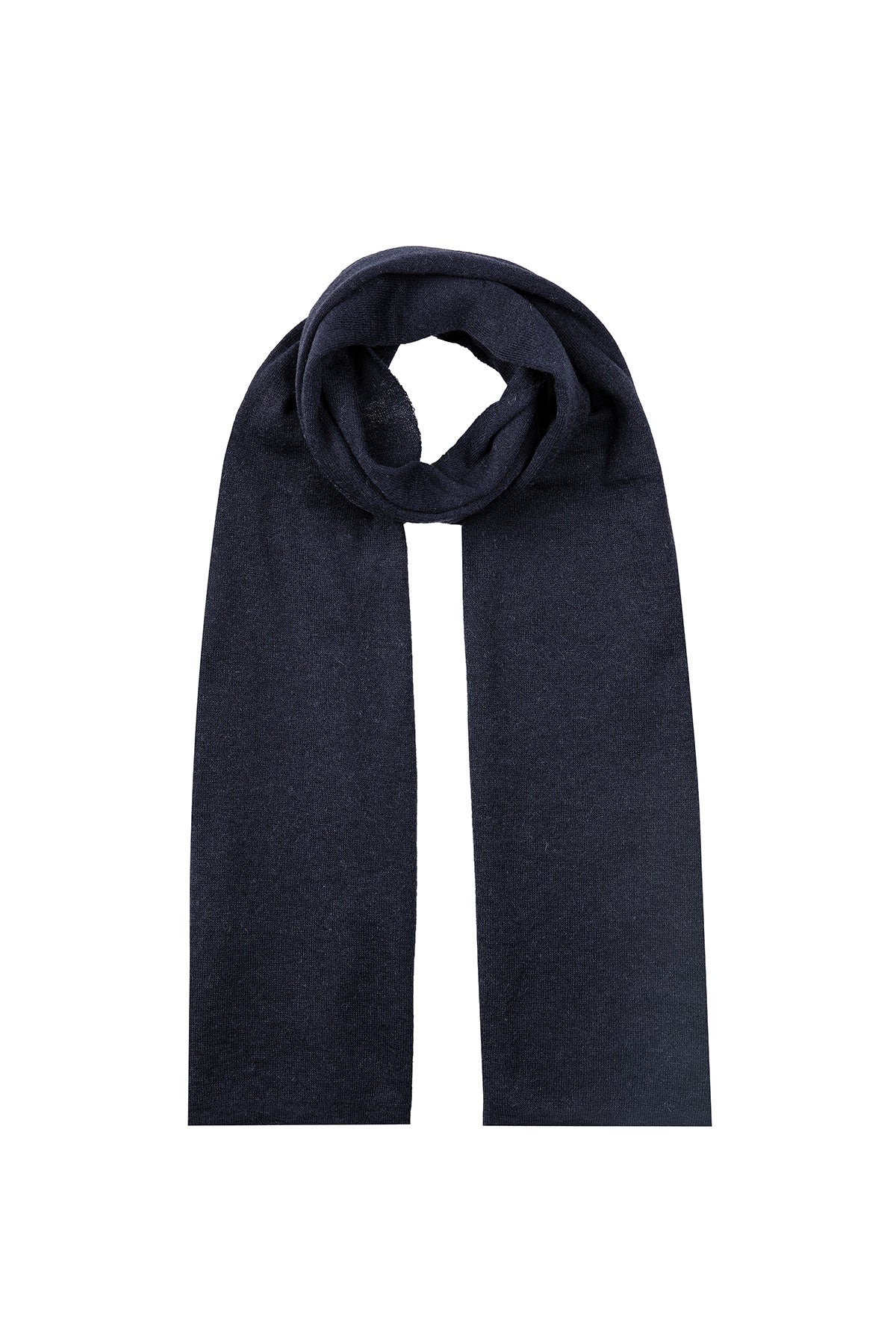 MEN ANGORA SCARF NAVY
