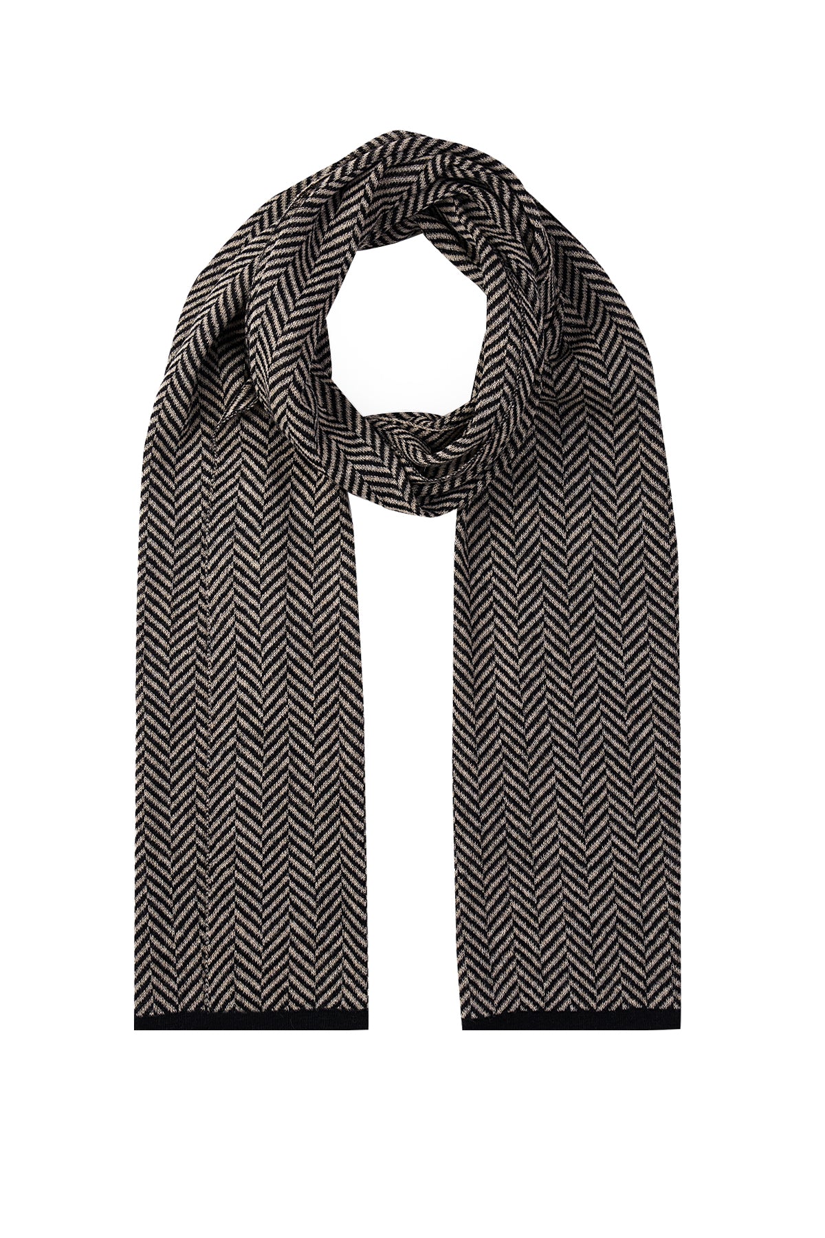 LYCIA SHAWL ZWART-BEIGE