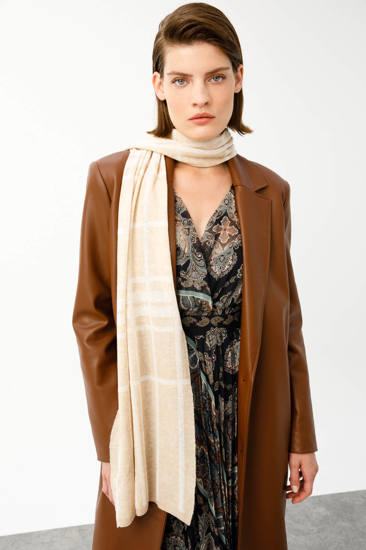 GALATIA SJAAL ECRU-TAUPE