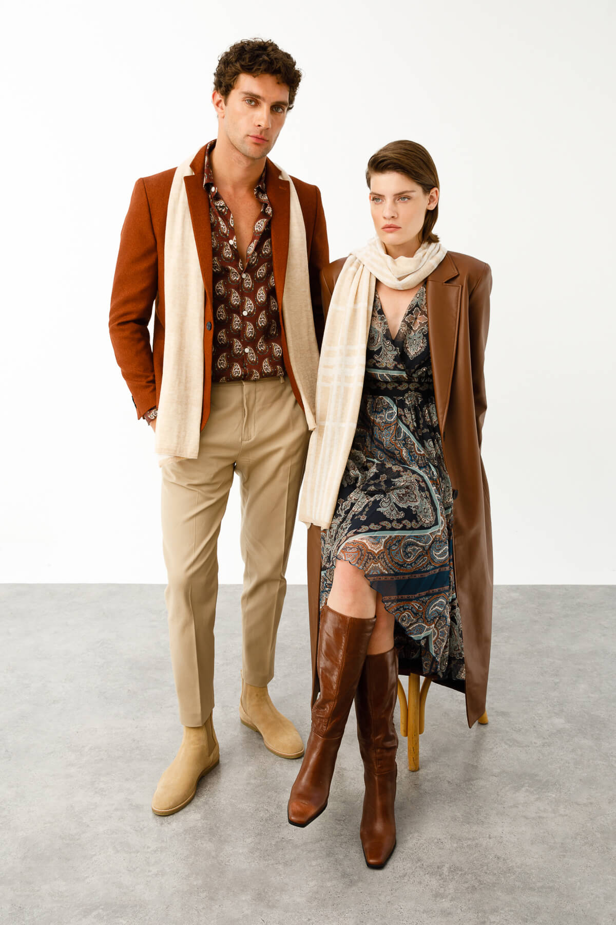 GALATIA SJAAL ECRU-TAUPE