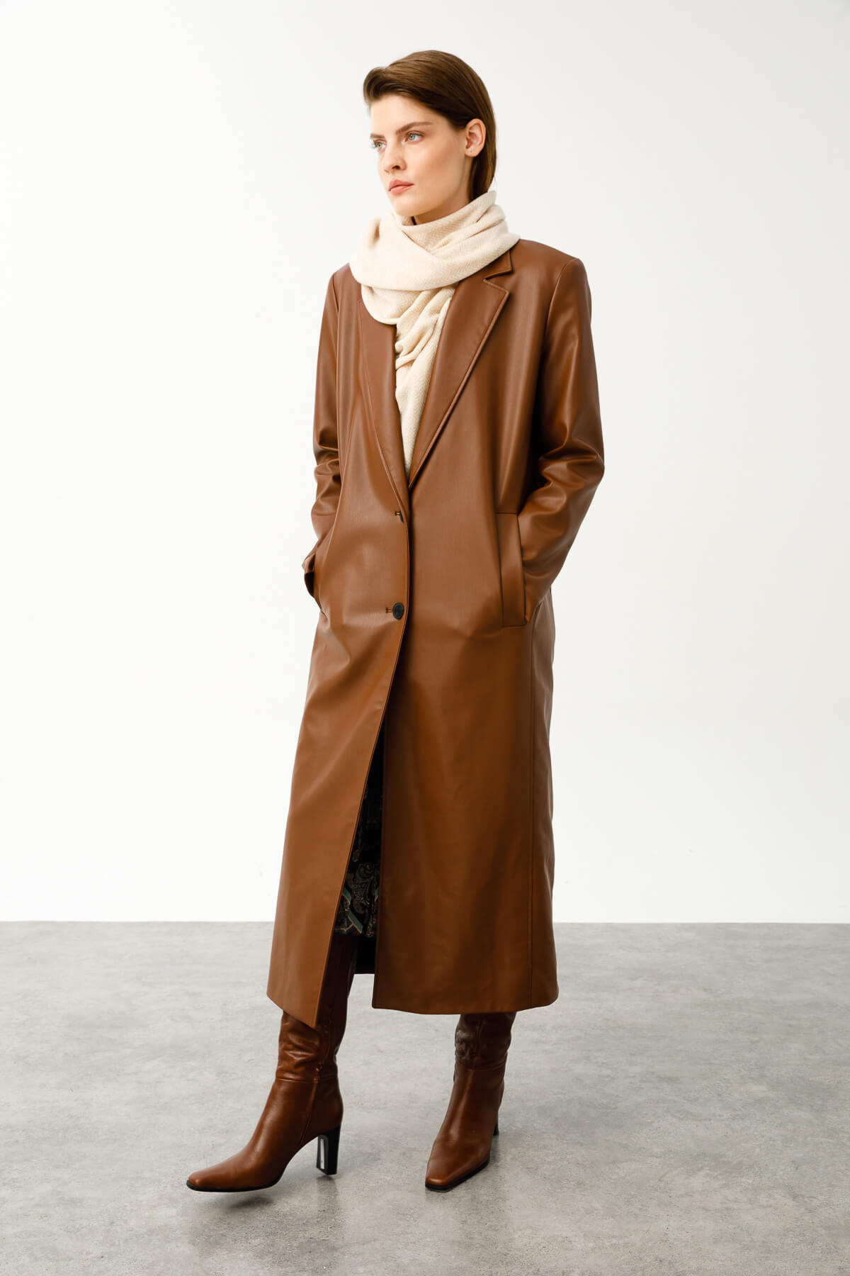 Lydia Sjaal Ecru Beige