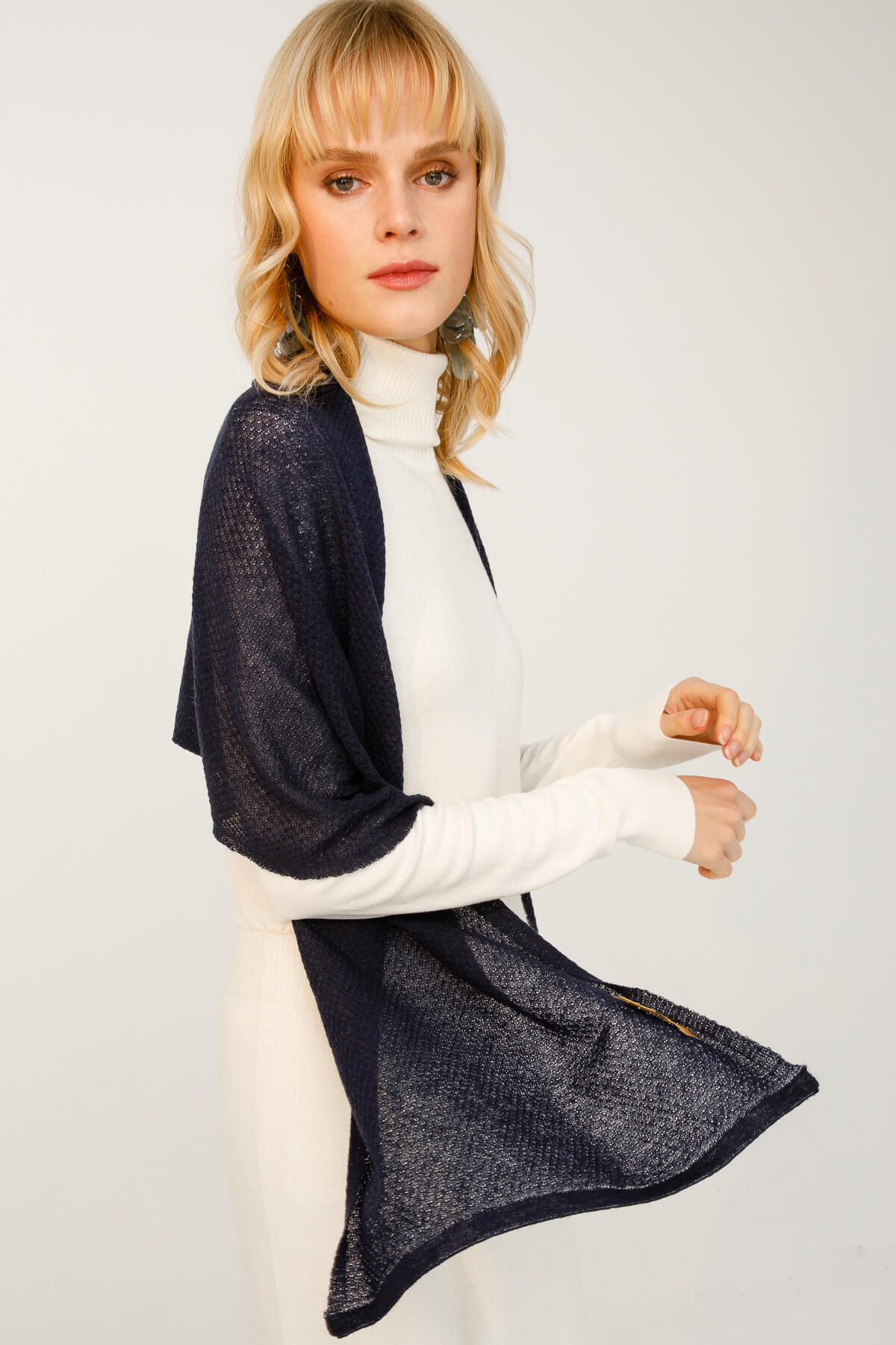 MIDAS SJAAL MARINEBLAUW