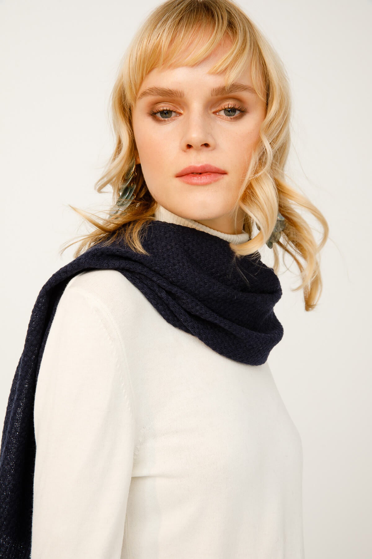 MIDAS SJAAL MARINEBLAUW