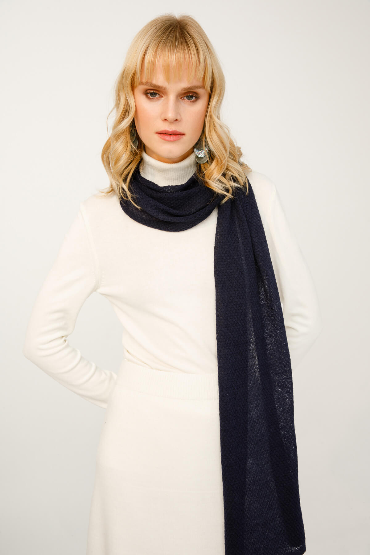 MIDAS SJAAL MARINEBLAUW